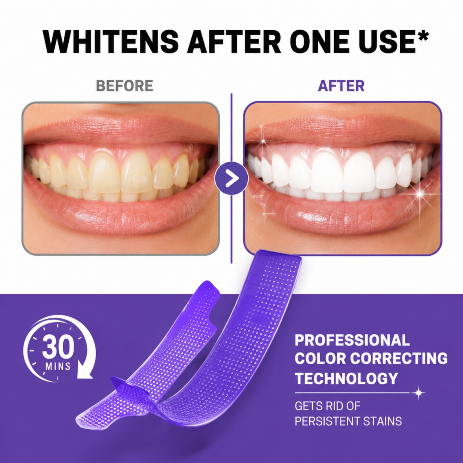 7/14/21/28 PCS Purple Teeth Wh - Whitening Strip 3D ulasan dan harga