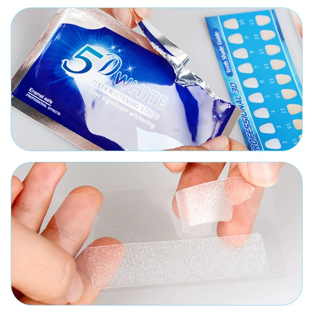 Teeth Whitening Strips White T - Whitening Strip 3D ulasan dan harga