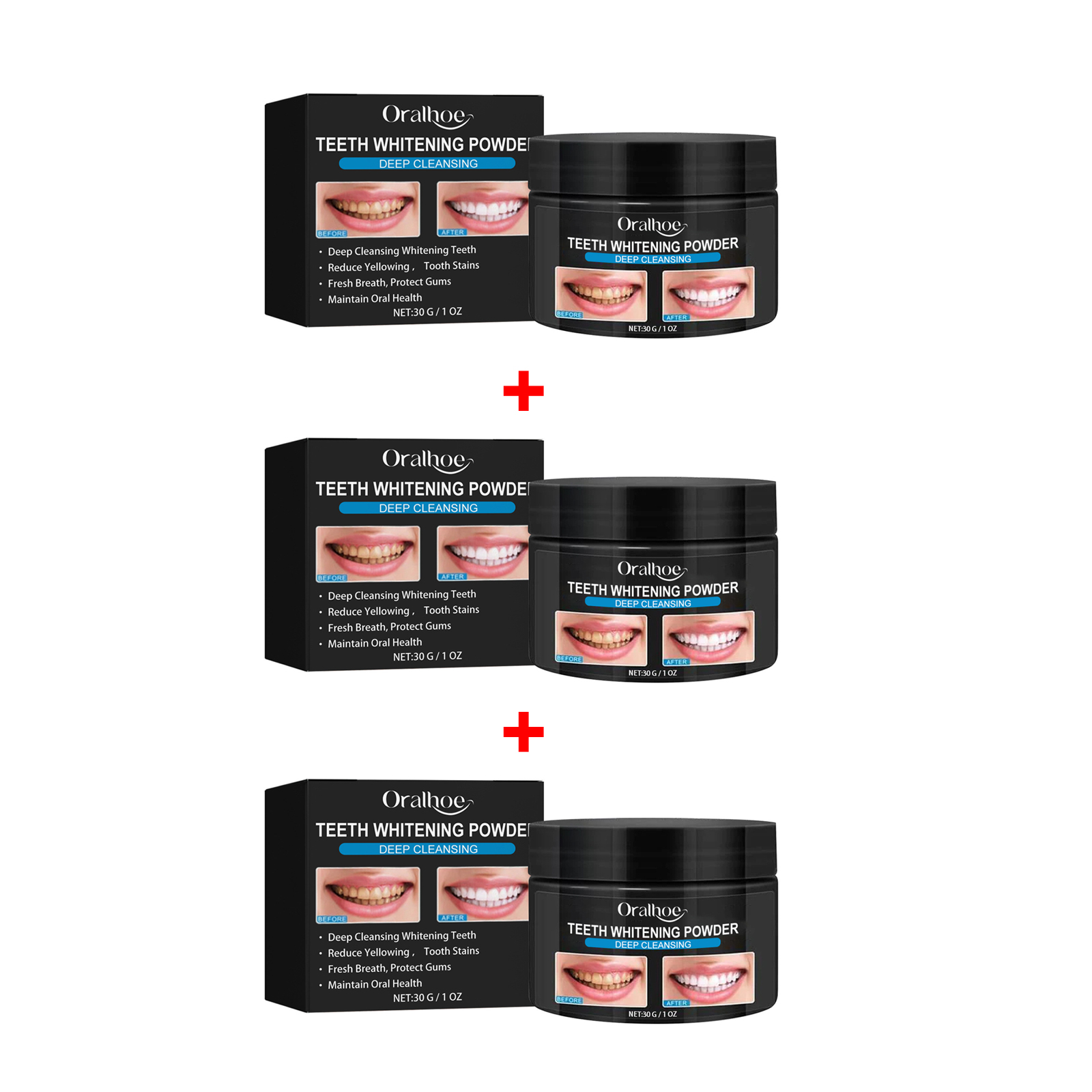 Charcoal Whitening Teeth Powde - Teeth Whitening Q&M ulasan dan harga