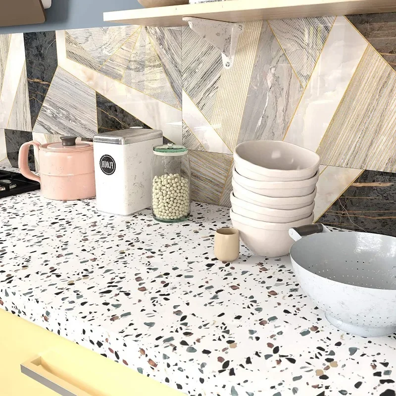 Terrazzo Contact Paper White W - Whitening Strip 3D ulasan dan harga
