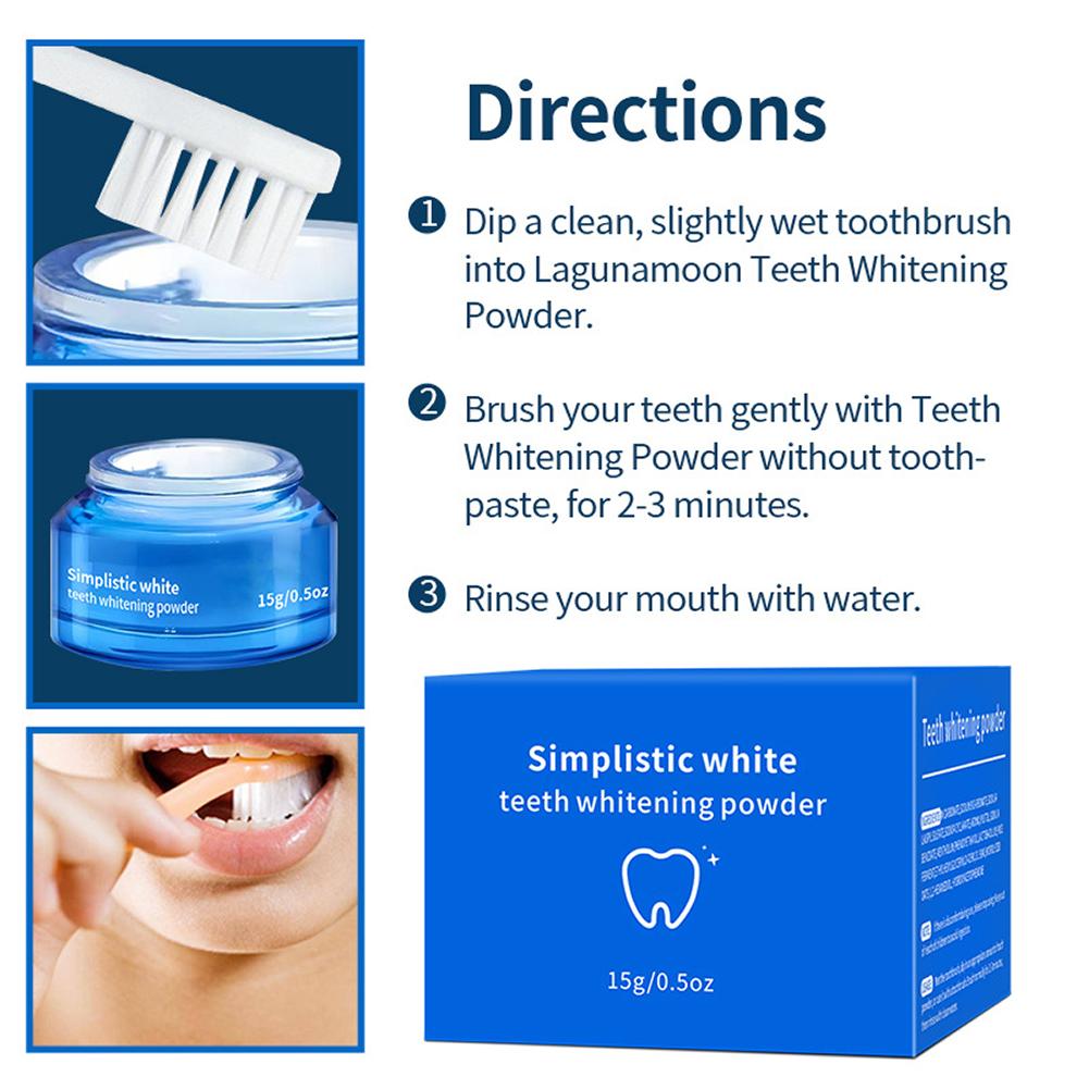 15g Teeth Whitening Powder Pre - Teeth Whitening Q&M ulasan dan harga