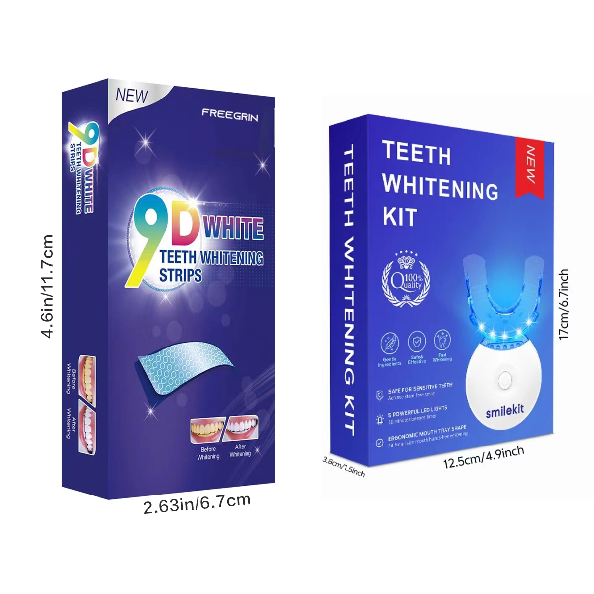 Teeth Whitening Kit - 5X LED L - Teeth Whitening Q&M ulasan dan harga