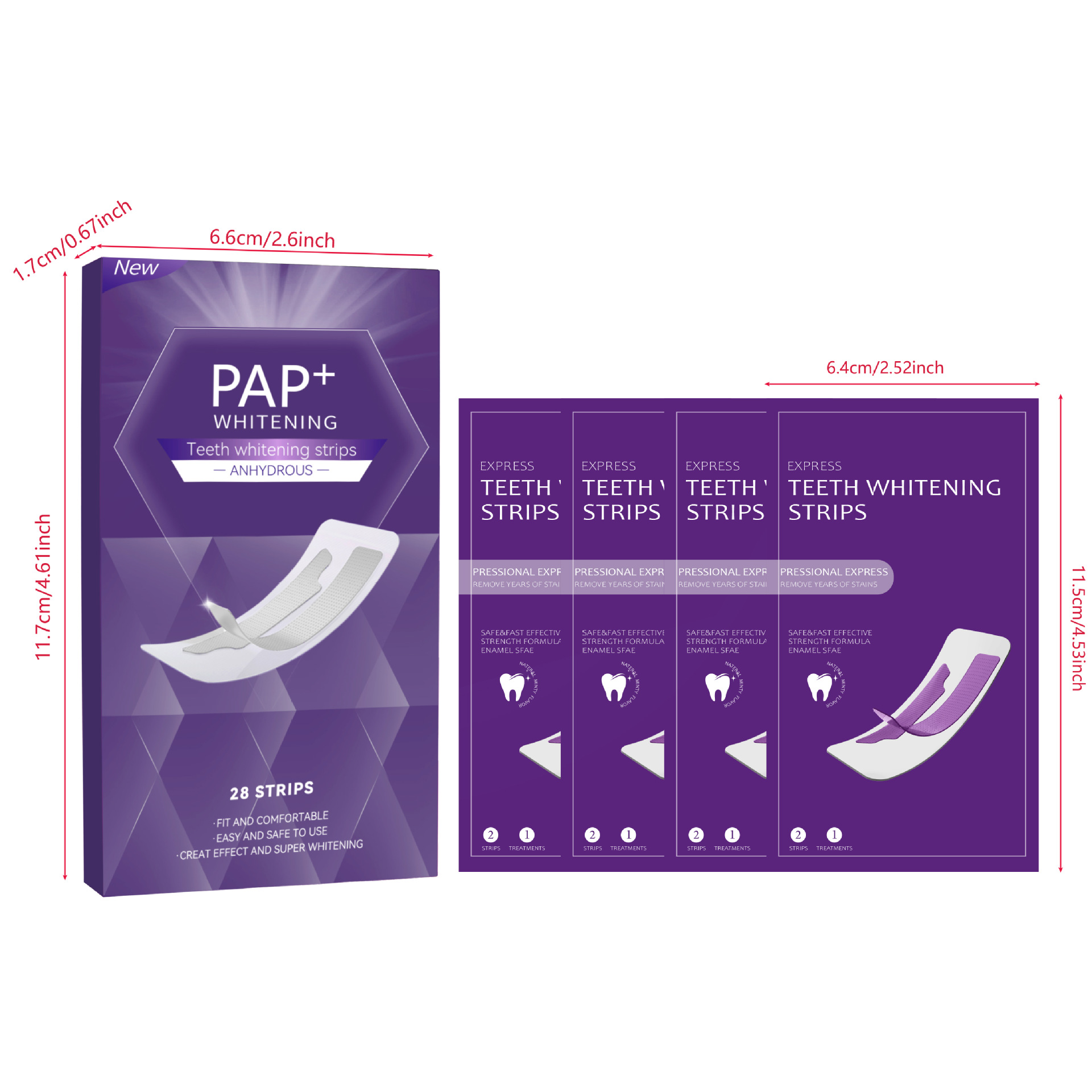 3D Dry Teeth Whitening Strips  - Whitening Strip 3D ulasan dan harga