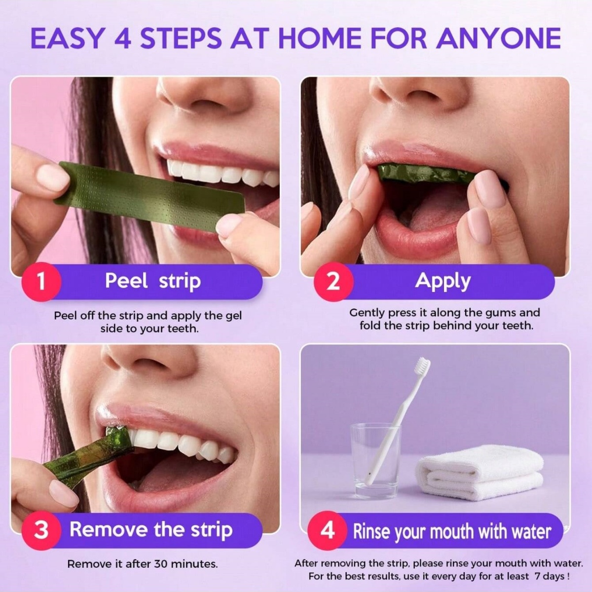 Deluxe Whitening Teeth Sticker - Teeth Whitening Q&M ulasan dan harga
