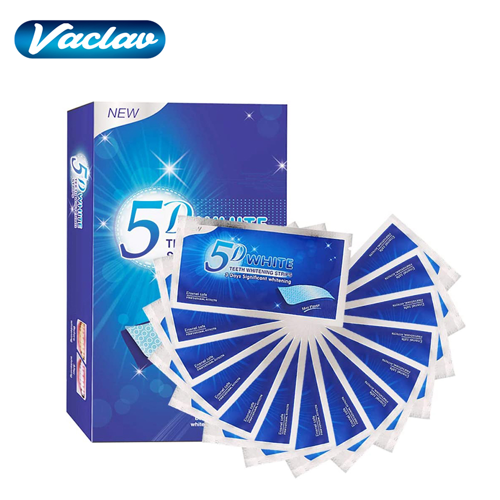 5D White Teeth Whitening Strip - Teeth Whitening Hydrogen Peroxide ulasan dan harga
