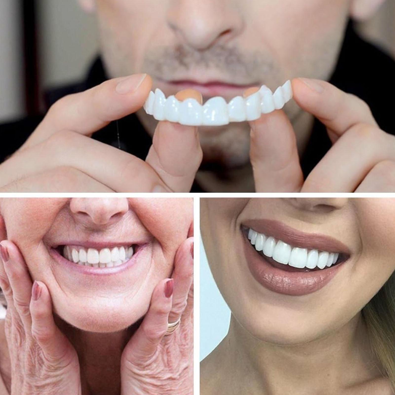 2pcs Men Women Temporary Teeth - Teeth Whitening Veneers ulasan dan harga