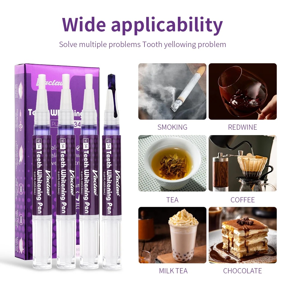 Vaclav V34 Purple Teeth Whiten - Teeth Whitening Hydrogen Peroxide ulasan dan harga