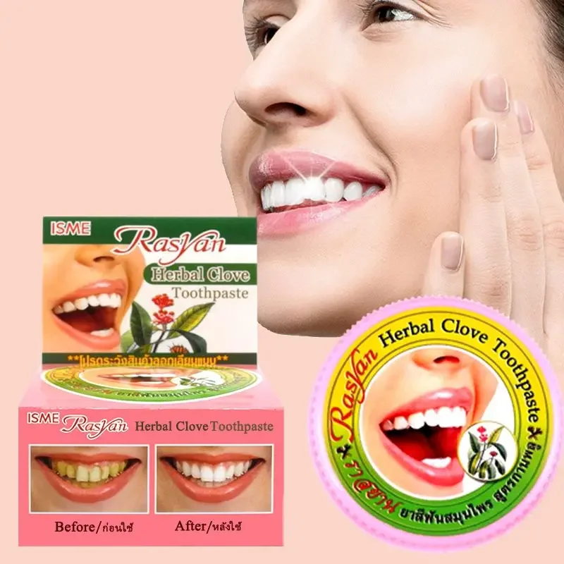 Thai Clove/coconut Tooth Powde - Teeth Whitening Q&M ulasan dan harga