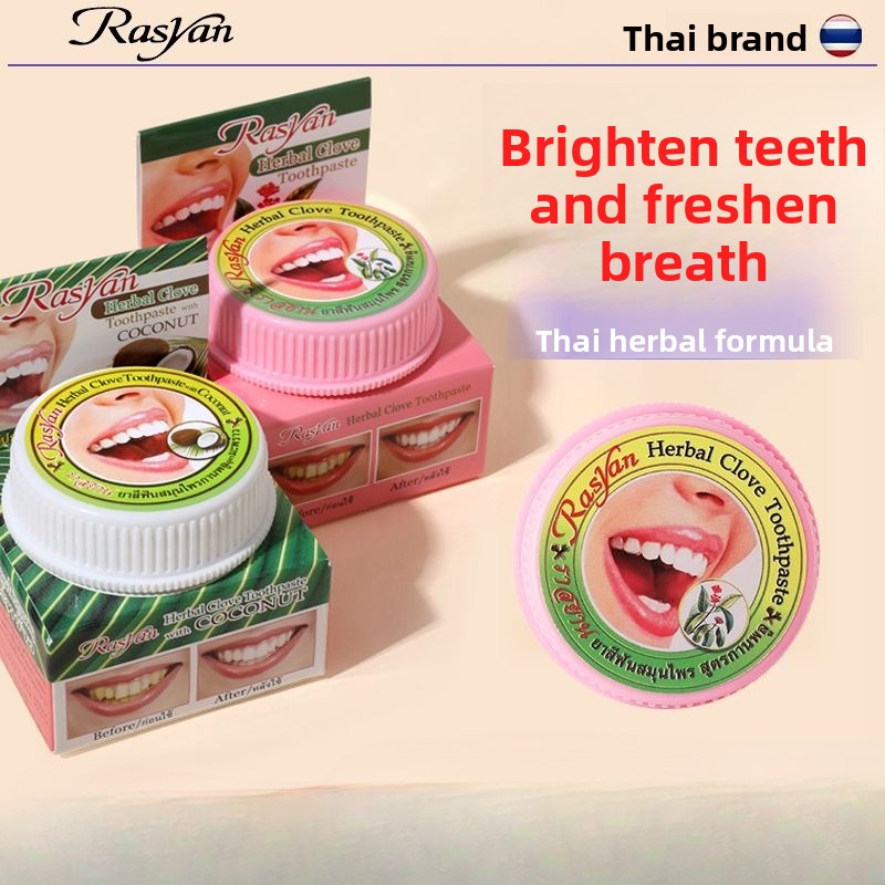 Thai Clove/coconut Tooth Powde - Teeth Whitening Q&M ulasan dan harga