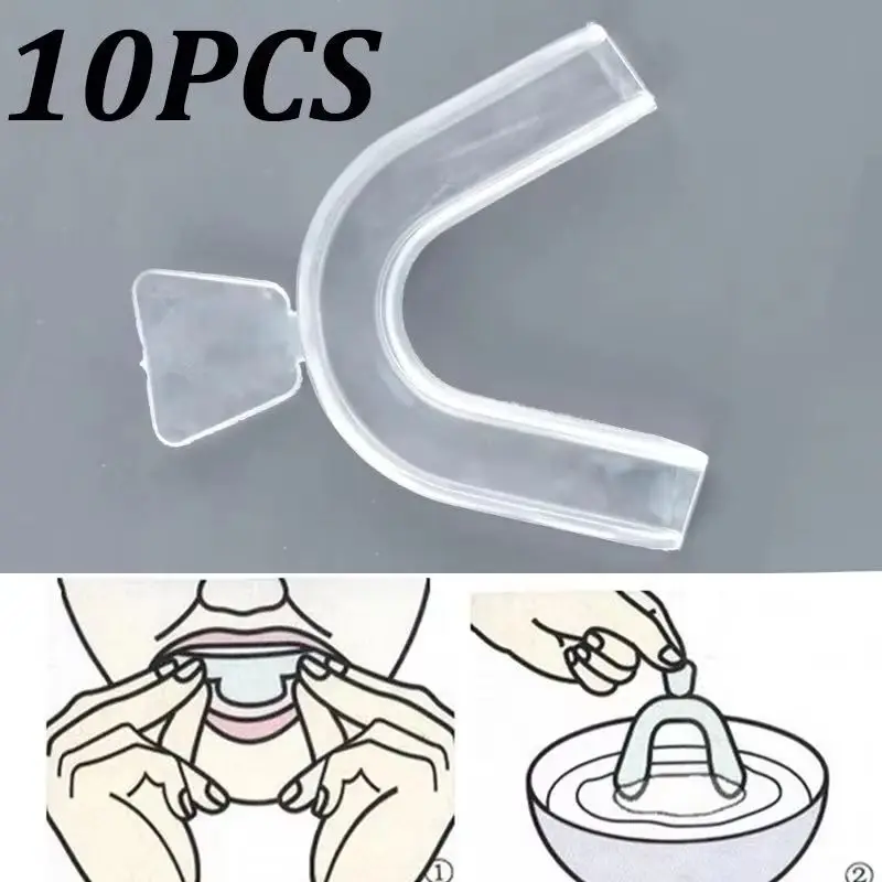 10Pcs Silicone Mouth Guard Tee - Teeth Whitening For Trays ulasan dan harga